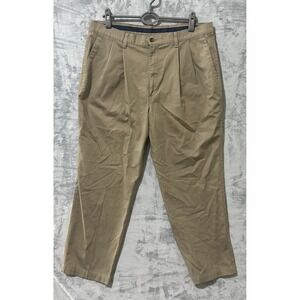 Vtg‎ Dockers Mens Pleated Khaki Pants Classic Fit Relaxed Comfort Casual - 36x29